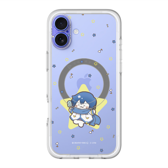 スリムプロテクションプレミアムケース with MagSafe［ しろたん×初音ミク - KAITO - しろたん変身 ］
