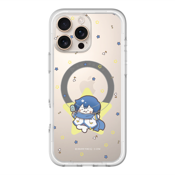 スリムプロテクションプレミアムケース with MagSafe［ しろたん×初音ミク - KAITO - しろたん変身 ］