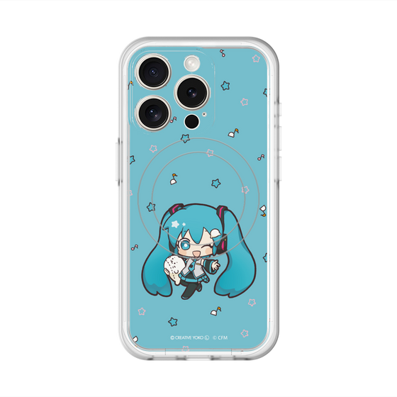 スリムプロテクションプレミアムケース with MagSafe［ しろたん×初音ミク - 初音ミク - しろたんと一緒 ］