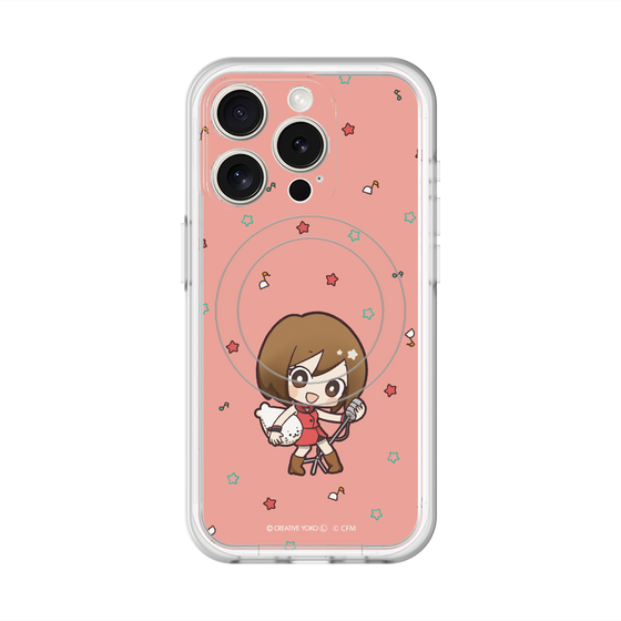 スリムプロテクションプレミアムケース with MagSafe［ しろたん×初音ミク - MEIKO - しろたんと一緒 ］