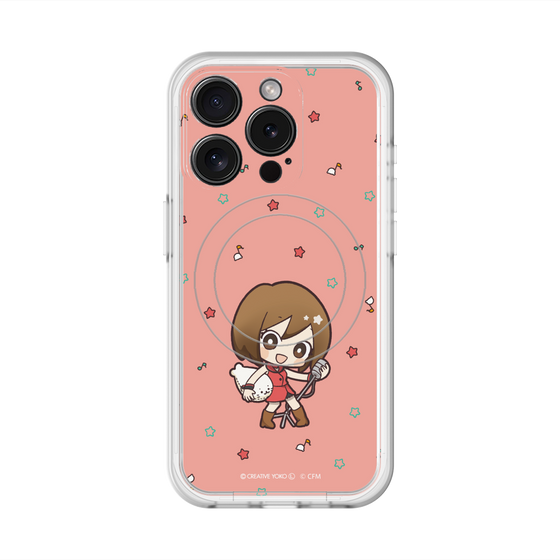 スリムプロテクションプレミアムケース with MagSafe［ しろたん×初音ミク - MEIKO - しろたんと一緒 ］