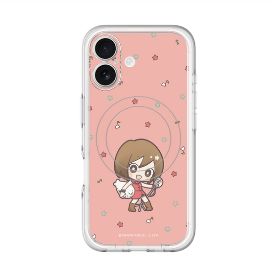スリムプロテクションプレミアムケース with MagSafe［ しろたん×初音ミク - MEIKO - しろたんと一緒 ］