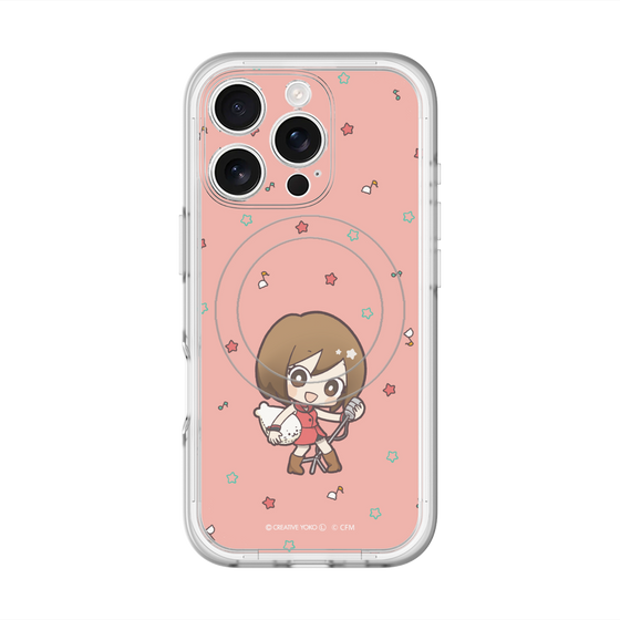 スリムプロテクションプレミアムケース with MagSafe［ しろたん×初音ミク - MEIKO - しろたんと一緒 ］