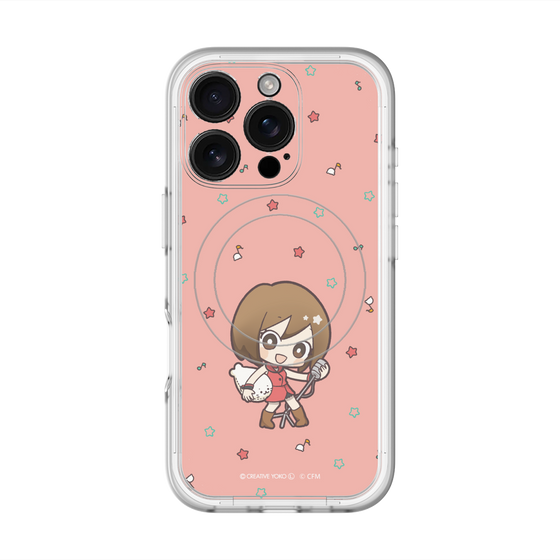 スリムプロテクションプレミアムケース with MagSafe［ しろたん×初音ミク - MEIKO - しろたんと一緒 ］