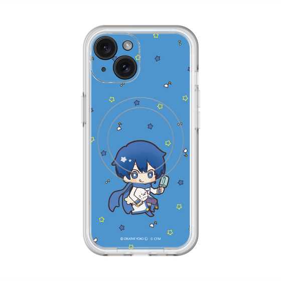 スリムプロテクションプレミアムケース with MagSafe［ しろたん×初音ミク - KAITO - しろたんと一緒 ］