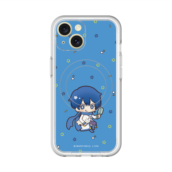 スリムプロテクションプレミアムケース with MagSafe［ しろたん×初音ミク - KAITO - しろたんと一緒 ］