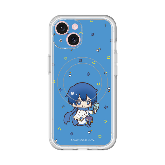 スリムプロテクションプレミアムケース with MagSafe［ しろたん×初音ミク - KAITO - しろたんと一緒 ］