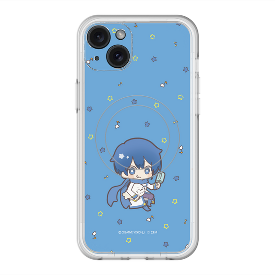 スリムプロテクションプレミアムケース with MagSafe［ しろたん×初音ミク - KAITO - しろたんと一緒 ］