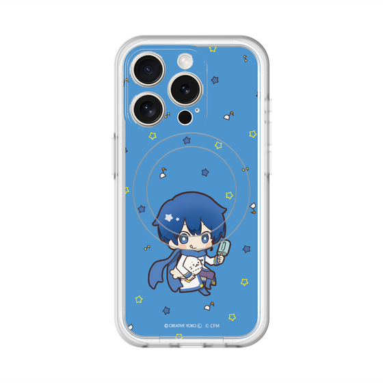 スリムプロテクションプレミアムケース with MagSafe［ しろたん×初音ミク - KAITO - しろたんと一緒 ］