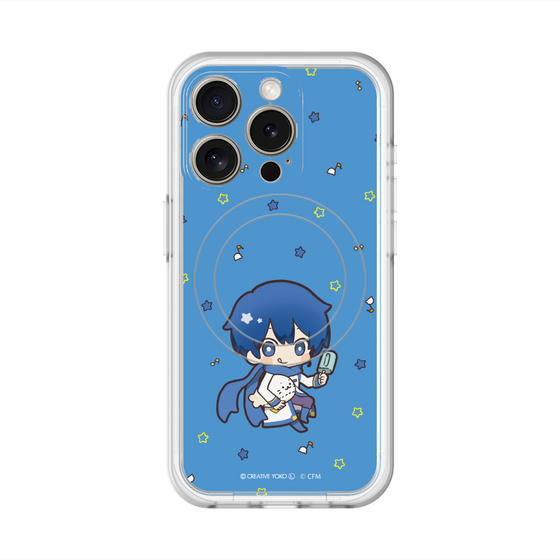 スリムプロテクションプレミアムケース with MagSafe［ しろたん×初音ミク - KAITO - しろたんと一緒 ］