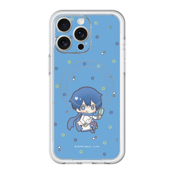 スリムプロテクションプレミアムケース with MagSafe［ しろたん×初音ミク - KAITO - しろたんと一緒 ］