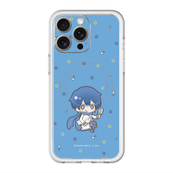 スリムプロテクションプレミアムケース with MagSafe［ しろたん×初音ミク - KAITO - しろたんと一緒 ］