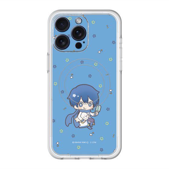 スリムプロテクションプレミアムケース with MagSafe［ しろたん×初音ミク - KAITO - しろたんと一緒 ］