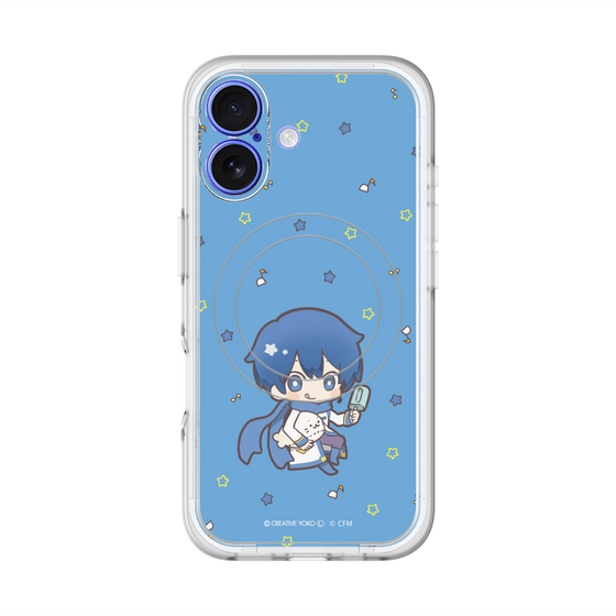 スリムプロテクションプレミアムケース with MagSafe［ しろたん×初音ミク - KAITO - しろたんと一緒 ］