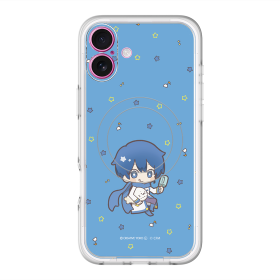 スリムプロテクションプレミアムケース with MagSafe［ しろたん×初音ミク - KAITO - しろたんと一緒 ］