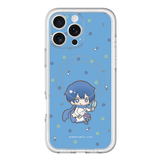スリムプロテクションプレミアムケース with MagSafe［ しろたん×初音ミク - KAITO - しろたんと一緒 ］
