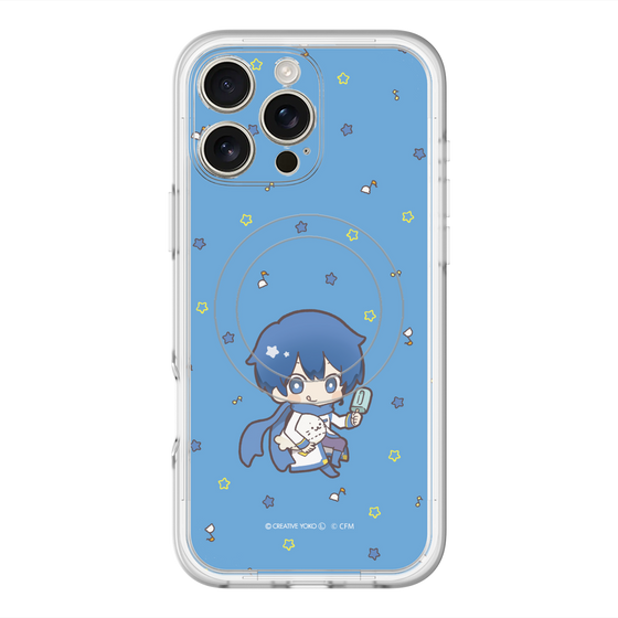 スリムプロテクションプレミアムケース with MagSafe［ しろたん×初音ミク - KAITO - しろたんと一緒 ］