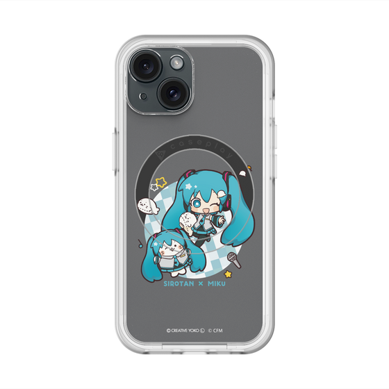 スリムプロテクションプレミアムケース with MagSafe［ しろたん×初音ミク - しろたん×初音ミク ］