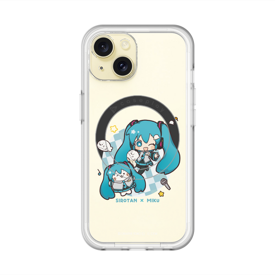 スリムプロテクションプレミアムケース with MagSafe［ しろたん×初音ミク - しろたん×初音ミク ］