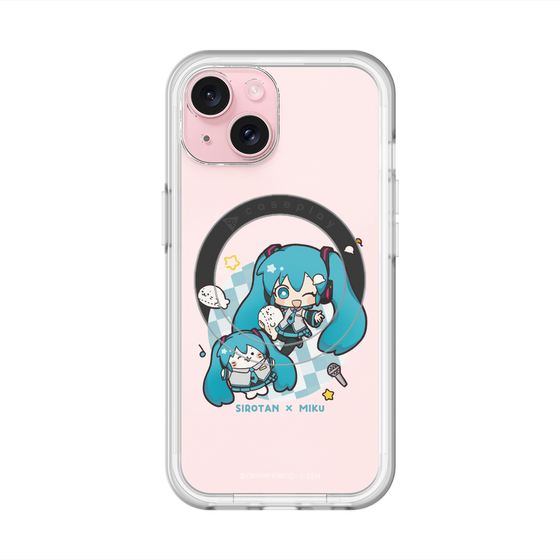 スリムプロテクションプレミアムケース with MagSafe［ しろたん×初音ミク - しろたん×初音ミク ］