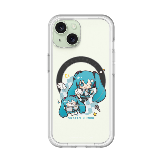 スリムプロテクションプレミアムケース with MagSafe［ しろたん×初音ミク - しろたん×初音ミク ］