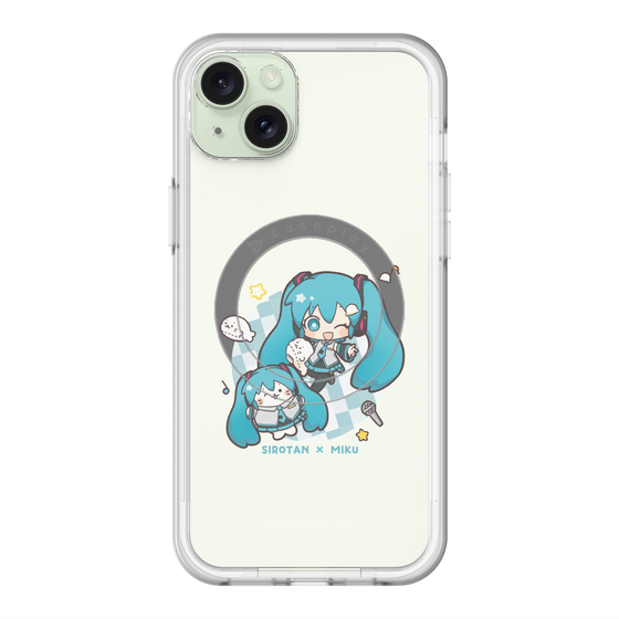 スリムプロテクションプレミアムケース with MagSafe［ しろたん×初音ミク - しろたん×初音ミク ］
