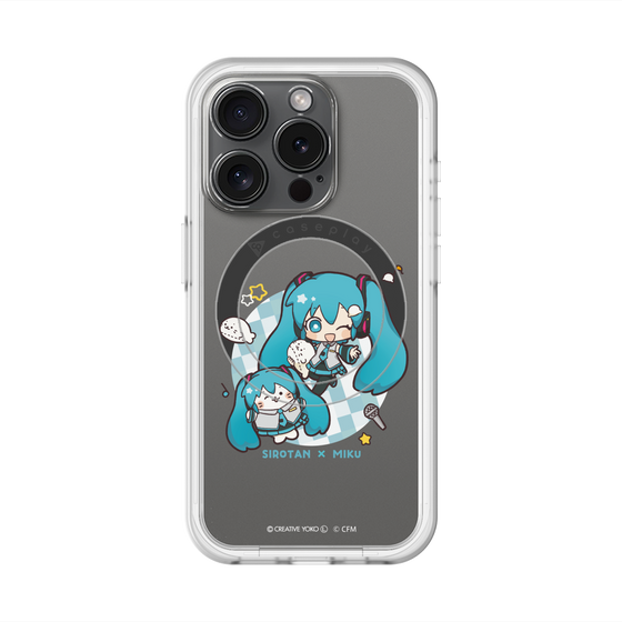 スリムプロテクションプレミアムケース with MagSafe［ しろたん×初音ミク - しろたん×初音ミク ］