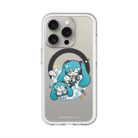 スリムプロテクションプレミアムケース with MagSafe［ しろたん×初音ミク - しろたん×初音ミク ］