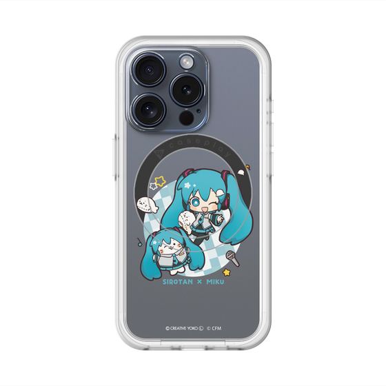 スリムプロテクションプレミアムケース with MagSafe［ しろたん×初音ミク - しろたん×初音ミク ］