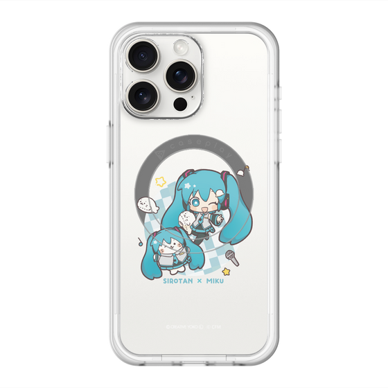 スリムプロテクションプレミアムケース with MagSafe［ しろたん×初音ミク - しろたん×初音ミク ］