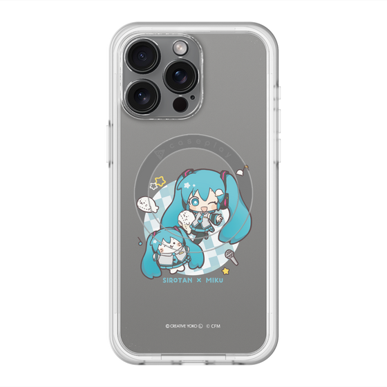 スリムプロテクションプレミアムケース with MagSafe［ しろたん×初音ミク - しろたん×初音ミク ］