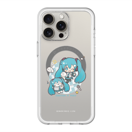 スリムプロテクションプレミアムケース with MagSafe［ しろたん×初音ミク - しろたん×初音ミク ］