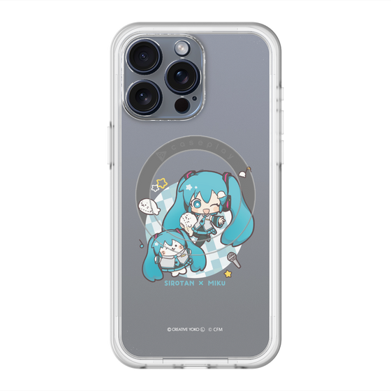 スリムプロテクションプレミアムケース with MagSafe［ しろたん×初音ミク - しろたん×初音ミク ］