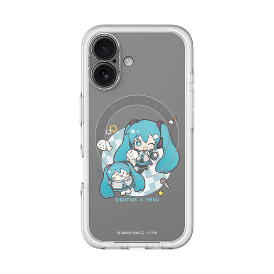 スリムプロテクションプレミアムケース with MagSafe［ しろたん×初音ミク - しろたん×初音ミク ］