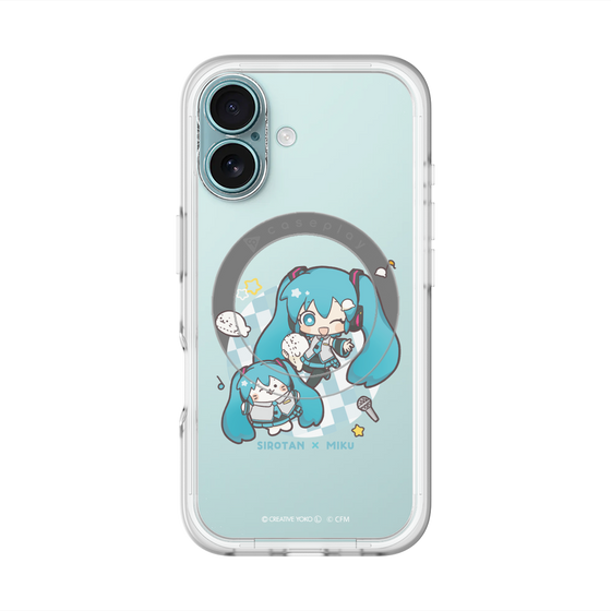 スリムプロテクションプレミアムケース with MagSafe［ しろたん×初音ミク - しろたん×初音ミク ］