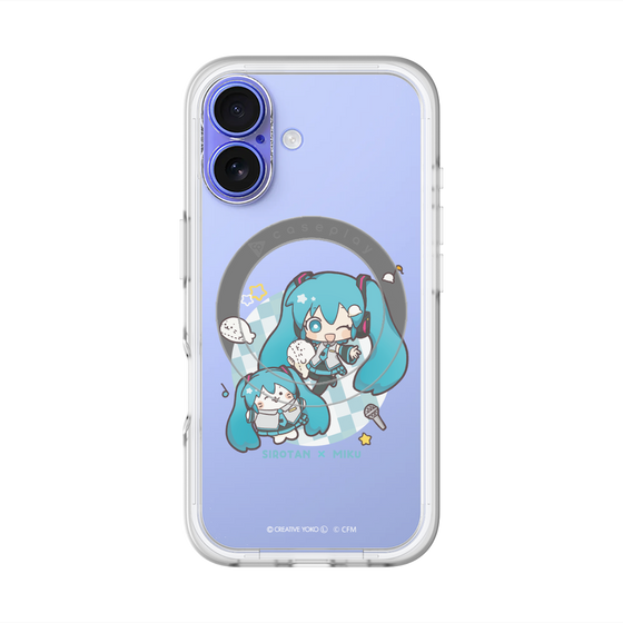スリムプロテクションプレミアムケース with MagSafe［ しろたん×初音ミク - しろたん×初音ミク ］