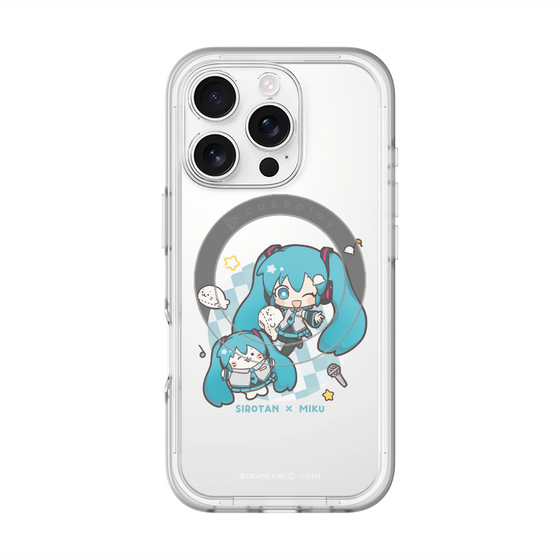 スリムプロテクションプレミアムケース with MagSafe［ しろたん×初音ミク - しろたん×初音ミク ］