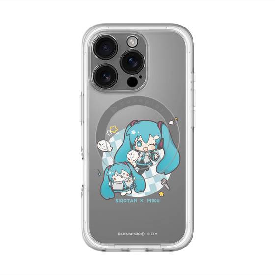 スリムプロテクションプレミアムケース with MagSafe［ しろたん×初音ミク - しろたん×初音ミク ］