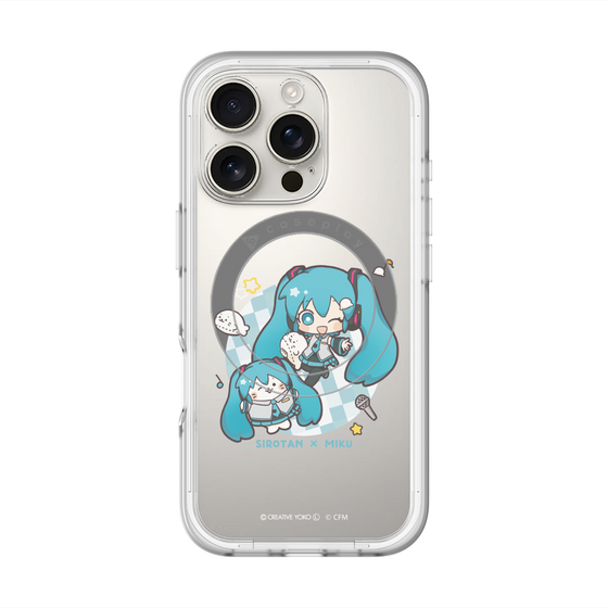スリムプロテクションプレミアムケース with MagSafe［ しろたん×初音ミク - しろたん×初音ミク ］