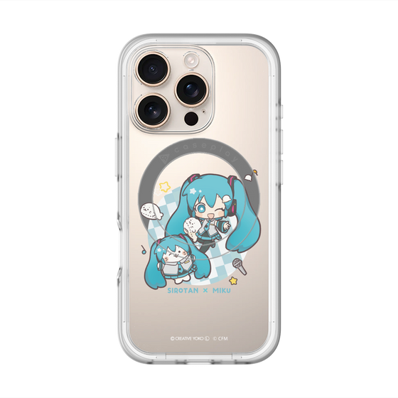 スリムプロテクションプレミアムケース with MagSafe［ しろたん×初音ミク - しろたん×初音ミク ］