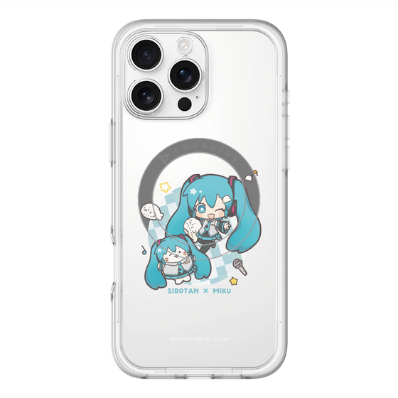 スリムプロテクションプレミアムケース with MagSafe［ しろたん×初音ミク - しろたん×初音ミク ］