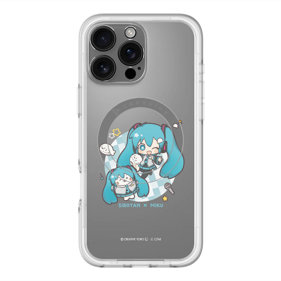 スリムプロテクションプレミアムケース with MagSafe［ しろたん×初音ミク - しろたん×初音ミク ］