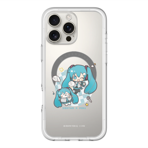 スリムプロテクションプレミアムケース with MagSafe［ しろたん×初音ミク - しろたん×初音ミク ］