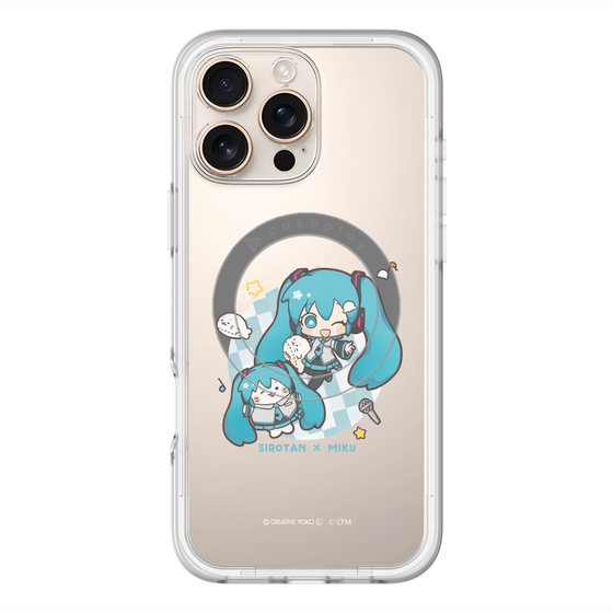 スリムプロテクションプレミアムケース with MagSafe［ しろたん×初音ミク - しろたん×初音ミク ］