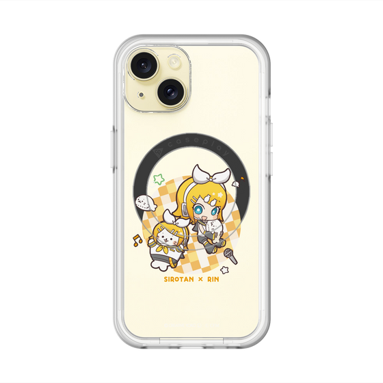 スリムプロテクションプレミアムケース with MagSafe［ しろたん×初音ミク - しろたん×鏡音リン ］