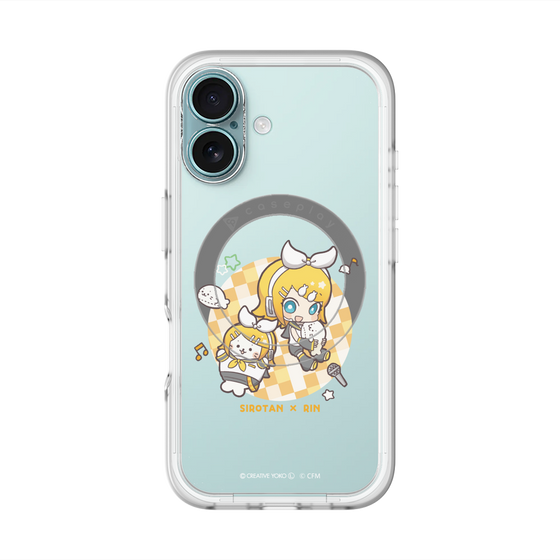 スリムプロテクションプレミアムケース with MagSafe［ しろたん×初音ミク - しろたん×鏡音リン ］