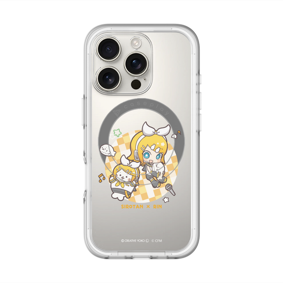 スリムプロテクションプレミアムケース with MagSafe［ しろたん×初音ミク - しろたん×鏡音リン ］