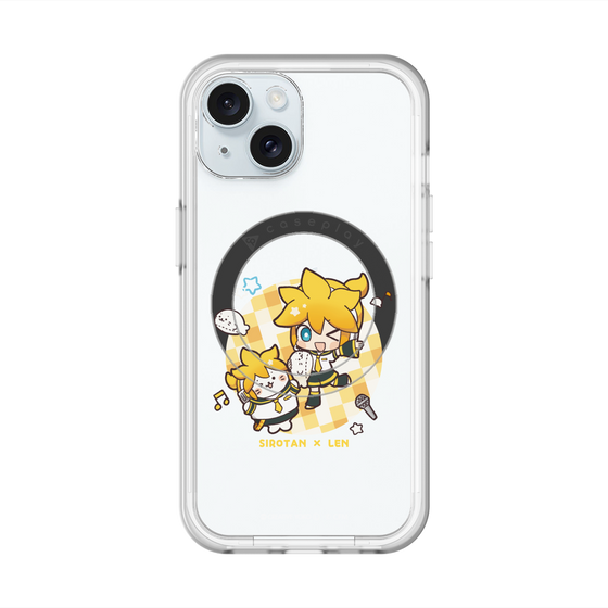 スリムプロテクションプレミアムケース with MagSafe［ しろたん×初音ミク - しろたん×鏡音レン ］