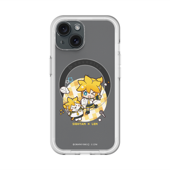 スリムプロテクションプレミアムケース with MagSafe［ しろたん×初音ミク - しろたん×鏡音レン ］