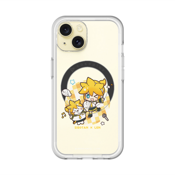 スリムプロテクションプレミアムケース with MagSafe［ しろたん×初音ミク - しろたん×鏡音レン ］